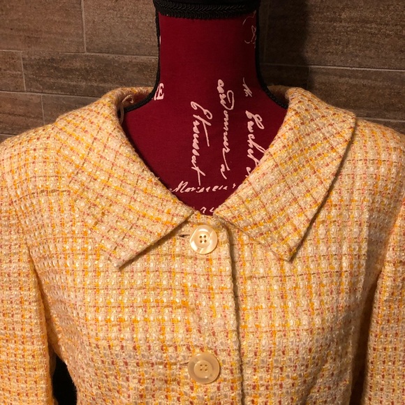 Talbots yellow blazer - Picture 4 of 6
